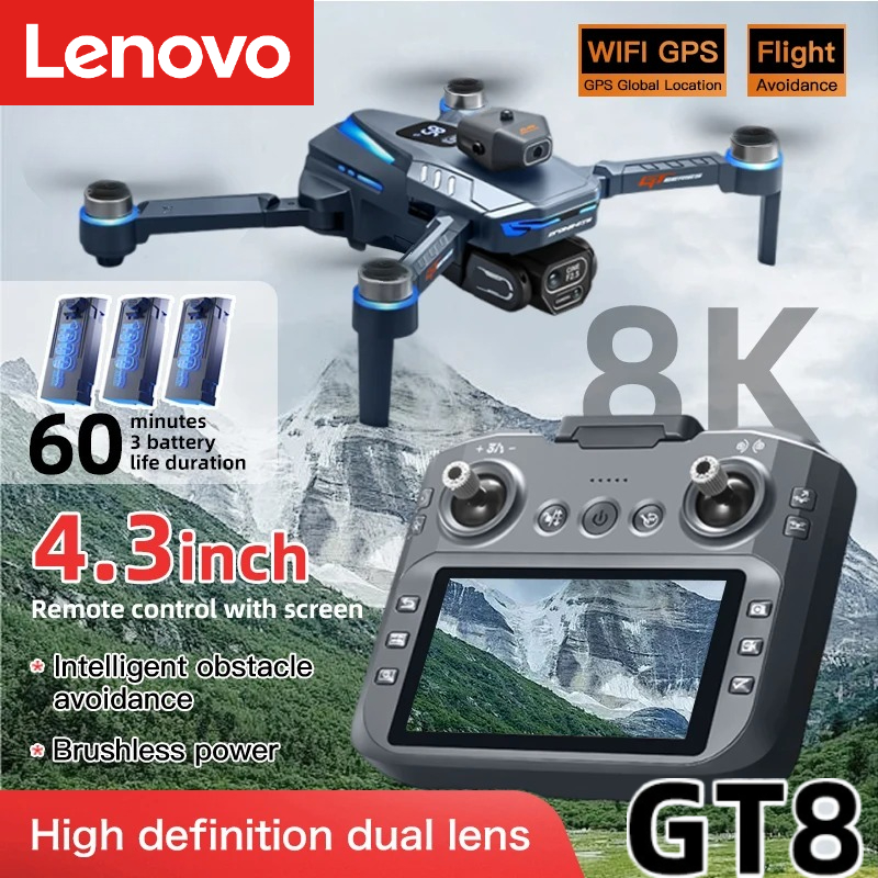 Drone Mapping - Lenovo GT8 Drone 8K Professional Dual