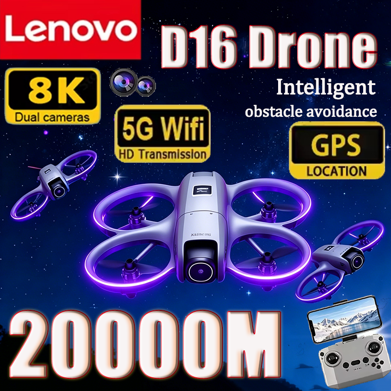 Lenovo 8K D16 GPS Drone Profes - Drone Multispectral ulasan dan harga