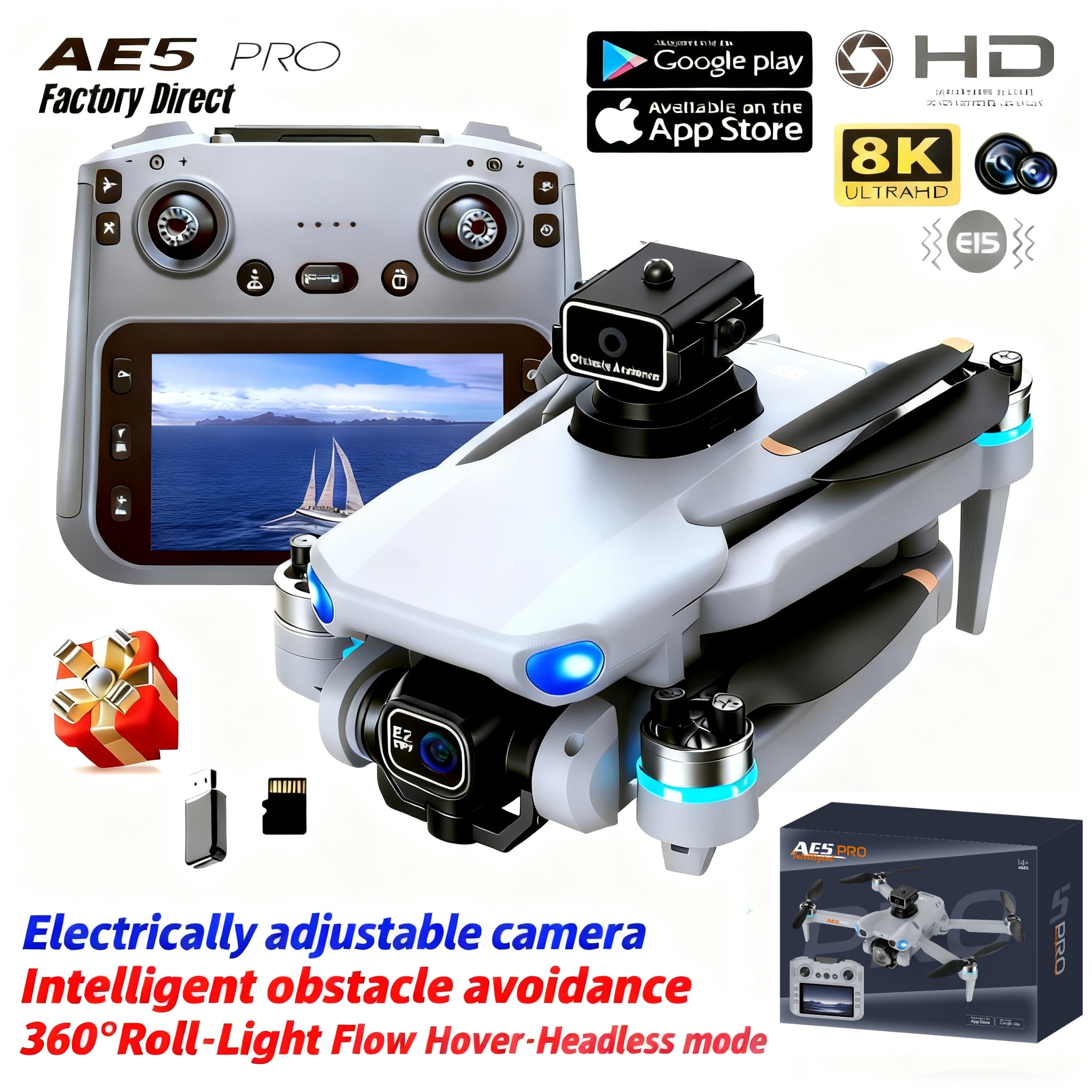 2026 New AE5 Pro Drone 8K HD 4 - Drone Video Production ulasan dan harga