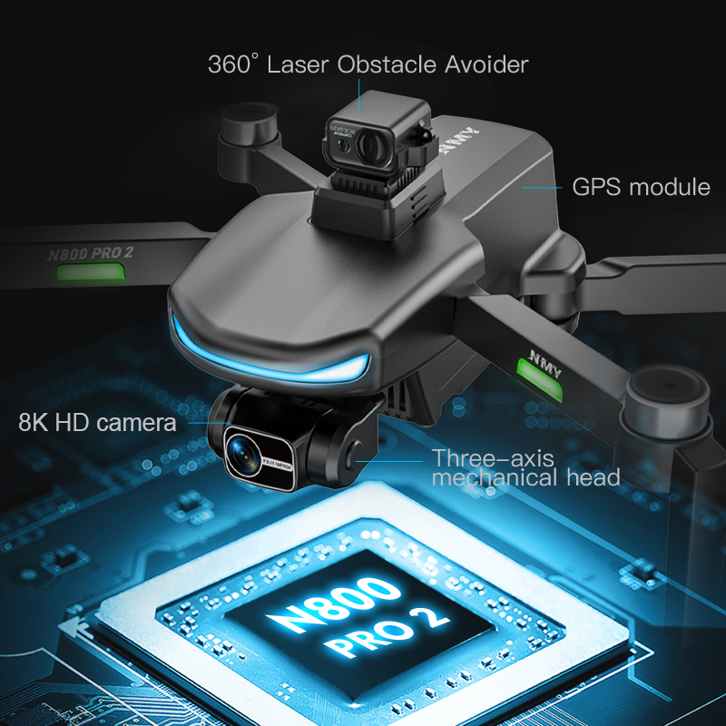 N800 PRO 2 GPS Drone Professio - Drone Multispectral ulasan dan harga