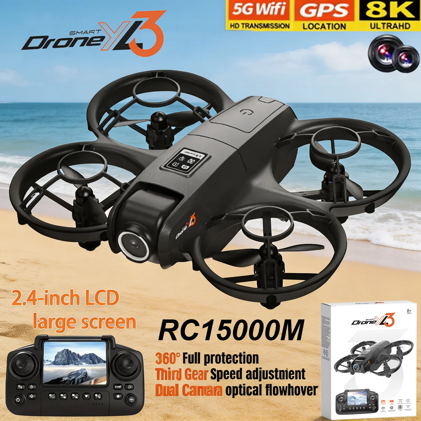 New YL3 RC Drone 8K 1080P Wide - Drone Mapping ulasan dan harga