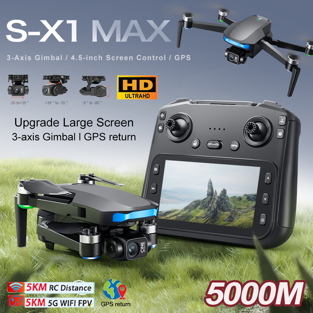 New S-X1 MAX Drone GPS 8K Prof - Drone Mapping ulasan dan harga