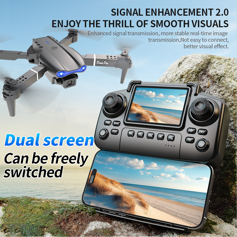 E99 PRO Drone Screen Control A - Drone Cinematic ulasan dan harga